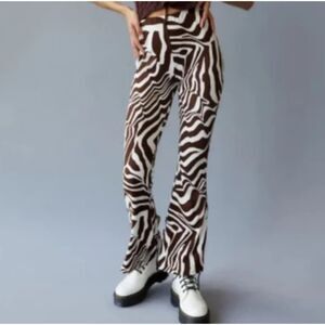 NWT Urban Renewal Zebra Print Flare Pants Size Small